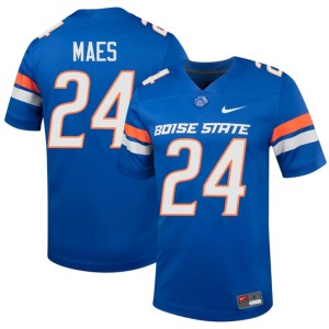 #24 Men Boise State College Football Royal AJ Maes Player Jerseys 664073-854