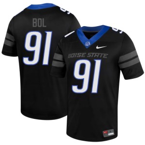 #91 Broncos Bol Bol College Football Men Black Embroidery Jerseys 900309-911