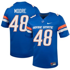 #48 2026-27 Bronco Nation Men's Royal College Football Canaan Moore Jersey 515083-621