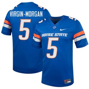 #5 College Football Men's Jayden Virgin-Morgan Boise State Royal Player Jerseys 130760-124