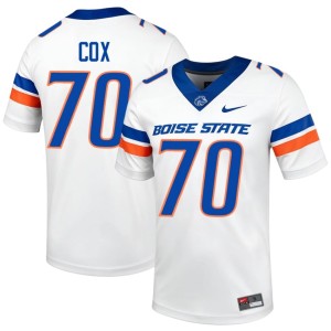 #70 White Boise State College Football Limited Men's Kyle Cox Jerseys 312814-546