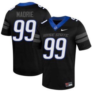 #99 University College Football Michael Madrie Men's Black Boise Broncos Jerseys 741021-507