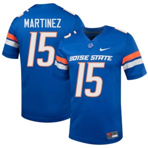 #15 Royal College Football Men's Boise Broncos Alumni Zeke Martinez Jersey 707984-651