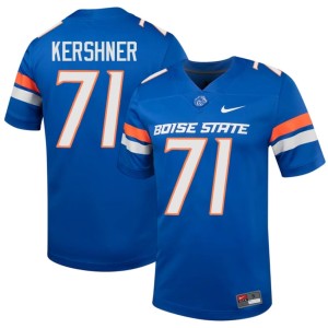 #71 Mens College Football Ashton Kershner Royal Official Bronco Nation Jersey 751235-521