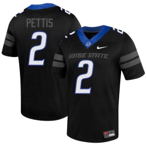 #2 Boise State 2026-27 Austin Pettis College Football Mens Black Jersey 673522-809