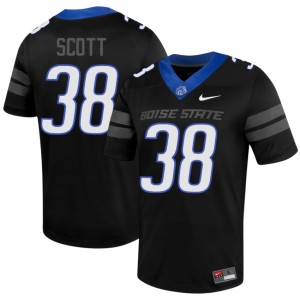 #38 Limited Black Men Bradan Scott College Football Broncos Jerseys 434902-149
