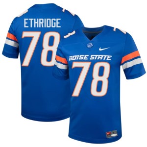 #78 Tyler Ethridge Mens Game Boise State College Football Royal Jerseys 760578-508