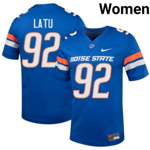 #92 Broncos Royal David Latu College Football Limited Womens Jerseys 692207-450