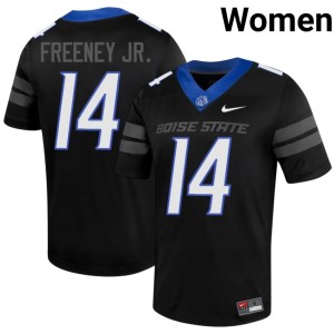 #14 Demetrius Freeney Jr. Boise State College Football Womens Black 2026-27 Jerseys 625680-127