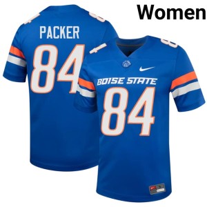 #84 College Football Gavin Packer Replica Royal Boise Broncos Womens Jerseys 260763-670