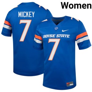 #7 BSU Jaden Mickey Womens College Football Official Royal Jersey 887157-617