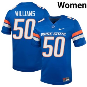 #50 Royal College Football Jaden Williams Women 2026-27 Boise State Broncos Jerseys 539268-762