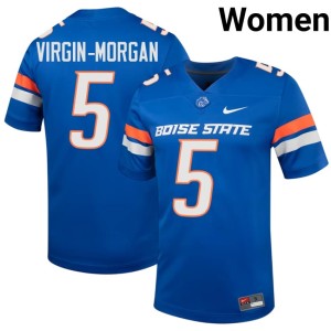 #5 2026 Boise Broncos Womens College Football Royal Jayden Virgin-Morgan Jersey 210979-994