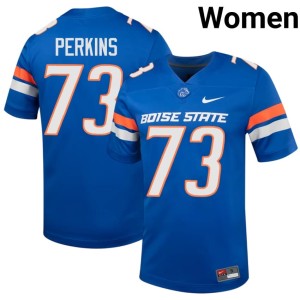 #73 Royal Women Parker Perkins Stitched College Football BSU Jersey 892743-790