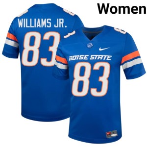 #83 College Football Qumonte Williams Jr. Royal Player BSU Broncos Women Jerseys 670280-183