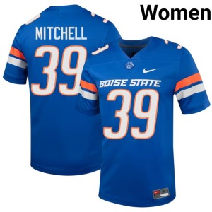 #39 Broncos Royal Women's Game College Football Timothy Mitchell Jerseys 306072-445