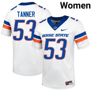 #53 White College Football Ty Tanner 2026-27 Womens Broncos Jersey 252321-868