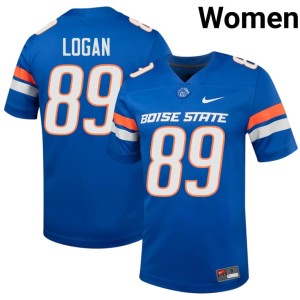 #89 Royal Broncos College Football AJ Logan 2026-27 Womens Jerseys 905747-260