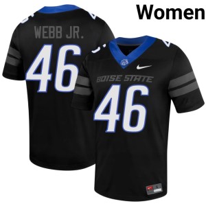 #46 Black Women Replica Broncos Corey Webb Jr. College Football Jerseys 649787-482