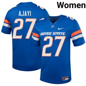 #27 Royal Women Jay Ajayi Stitched BSU Broncos College Football Jersey 703618-513