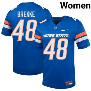 #48 Women's 2026-27 Bronco Nation Ryan Brekke Royal College Football Jersey 113673-114