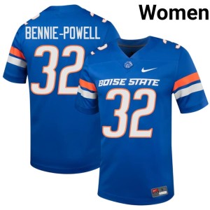 #32 Taebron Bennie-Powell 2026 College Football Women Royal Bronco Nation Jersey 735840-770