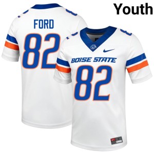#82 White 2026 Ben Ford Youth Boise Broncos College Football Jerseys 333747-633