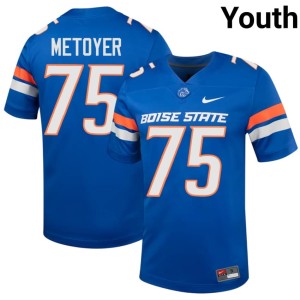 #75 Bronco Nation Daylon Metoyer Royal Youth College Football Player Jerseys 401492-857