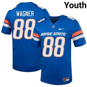 #88 Youth Matt Wagner Royal Boise Broncos Alumni College Football Jersey 181219-678