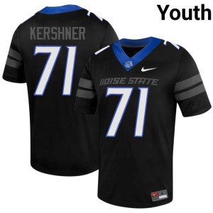 #71 Player Black Youth College Football Boise State Broncos Ashton Kershner Jersey 424105-563
