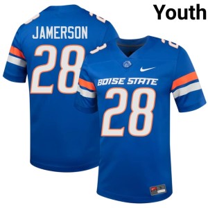 #28 Cam Jamerson College Football BSU Official Youth Royal Jerseys 760077-987