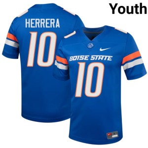 #10 Youth 2026-27 Cash Herrera Royal College Football BSU Broncos Jerseys 973234-284
