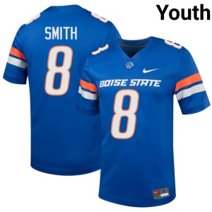 #8 College Football Limited BSU Broncos Sherrod Smith Youth Royal Jersey 970423-740