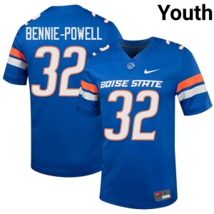 #32 Youth Bronco Nation Royal Taebron Bennie-Powell College Football Replica Jersey 209884-214
