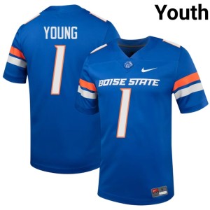 #1 Titus Young Royal College Football Broncos Player Youth Jerseys 229804-106