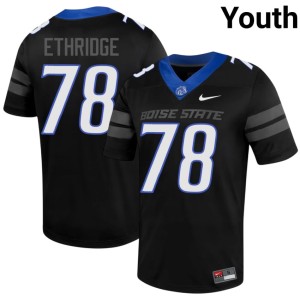 #78 Black College Football BSU Youth Tyler Ethridge Replica Jerseys 177079-282